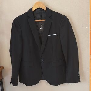 Men's Black Single-Breasted Tuxedo Jacket Size XS NWT